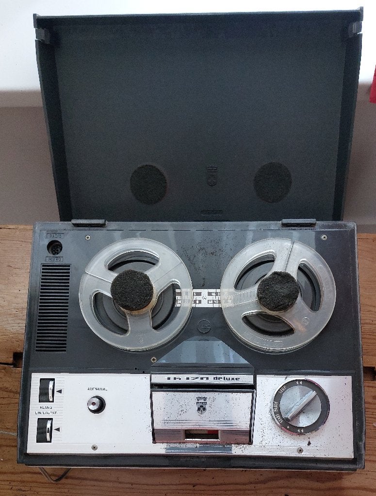 GRUNDIG TK 120 De Luxe, Enlèvement, Magnétophone, Avec protection anti-poussière