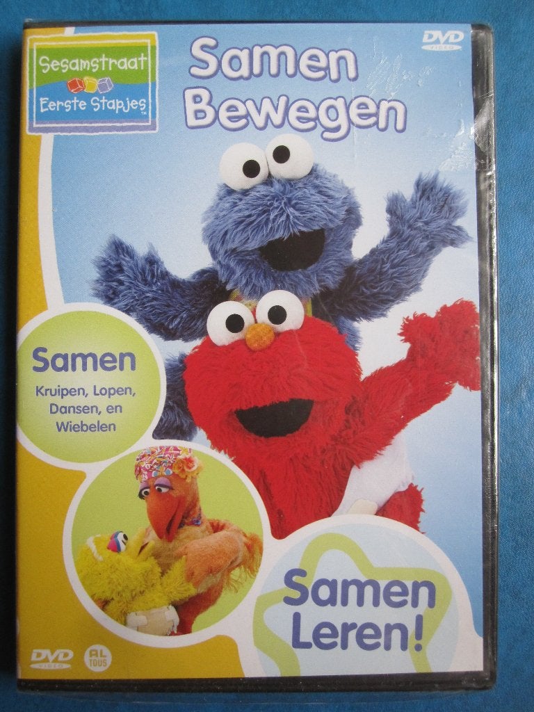 Sesamstraat - Samen bewegen (nieuw in de verpakking), Cd's en Dvd's, Alle leeftijden, Tv-serie, Nieuw in verpakking, Educatief