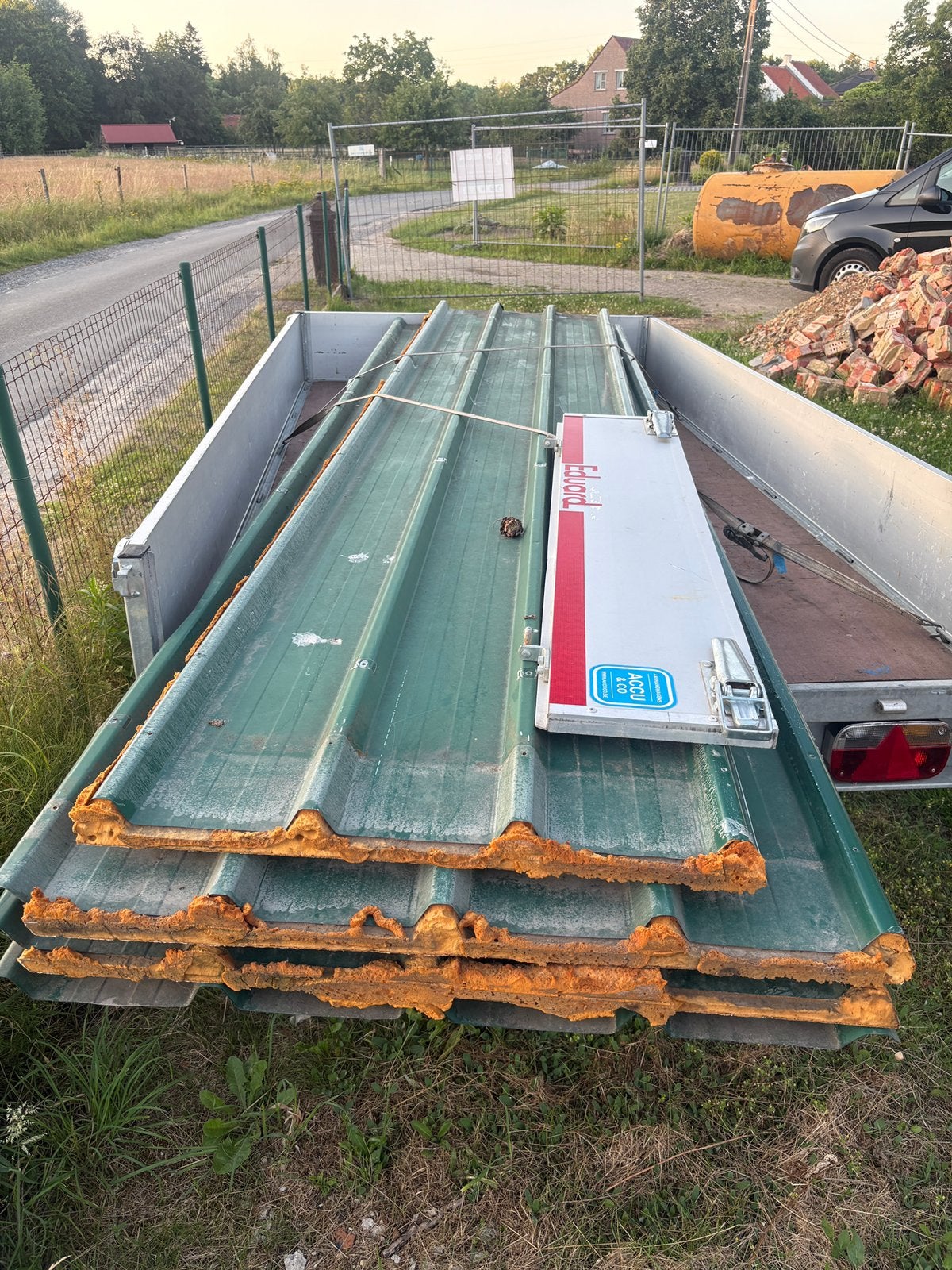 Dakplaten groen, Ophalen, Gebruikt, Metaal, Dakplaat of Dakpanplaat