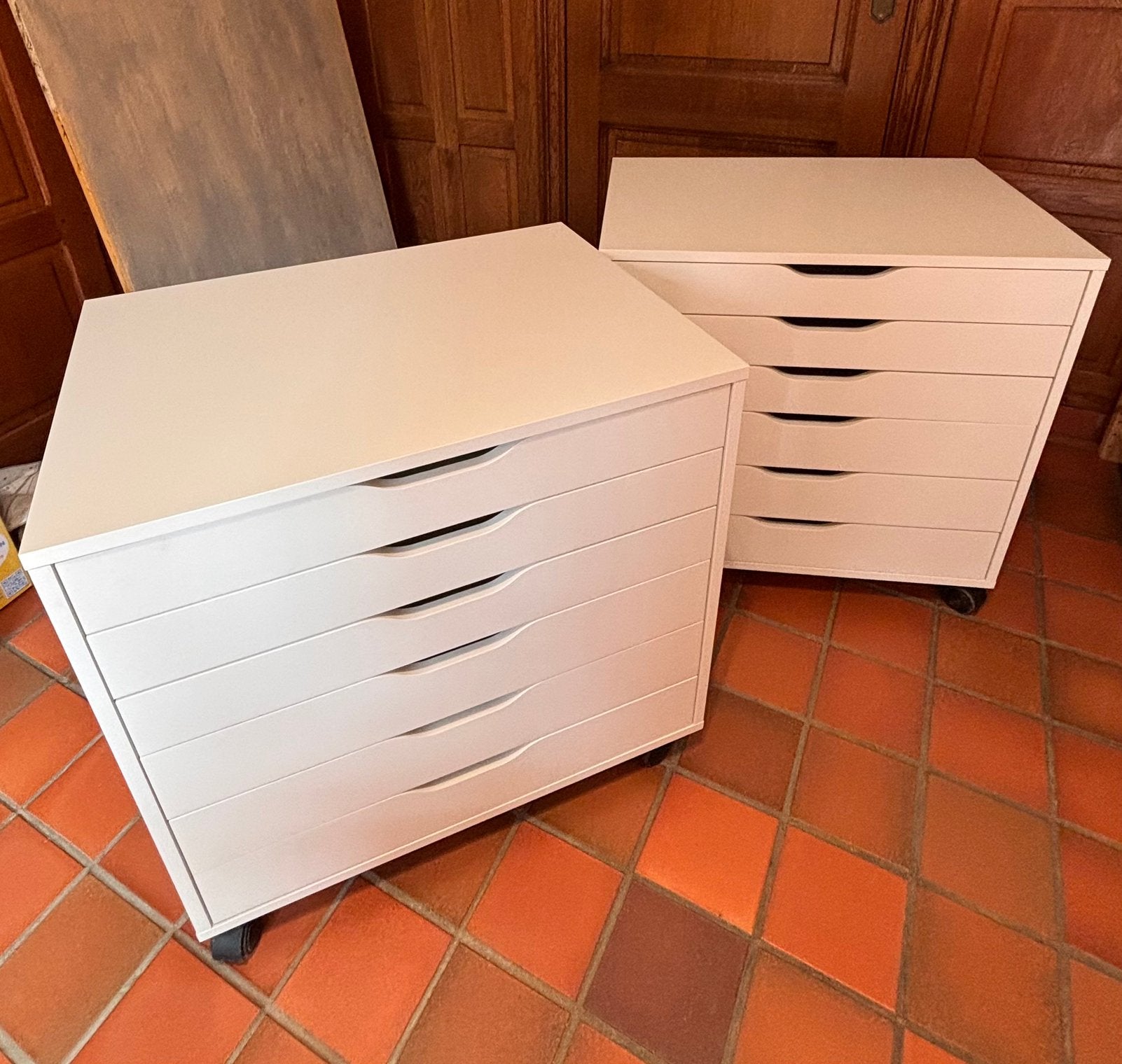 Caisson à tiroirs sur roulettes Ikea Alex - 2 pièces, Maison & Meubles, Bureaux, Comme neuf, IKEA, Moderne, Panneau de particules ou MDF