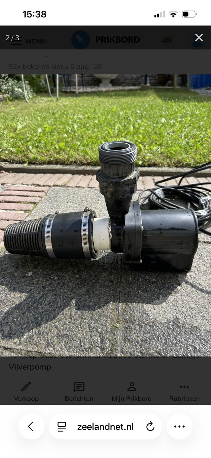 Te koop oase eco classik 11500 sterke en zuinige pomp, Jardin & Terrasse, Accessoires pour étangs, Enlèvement ou Envoi, Comme neuf