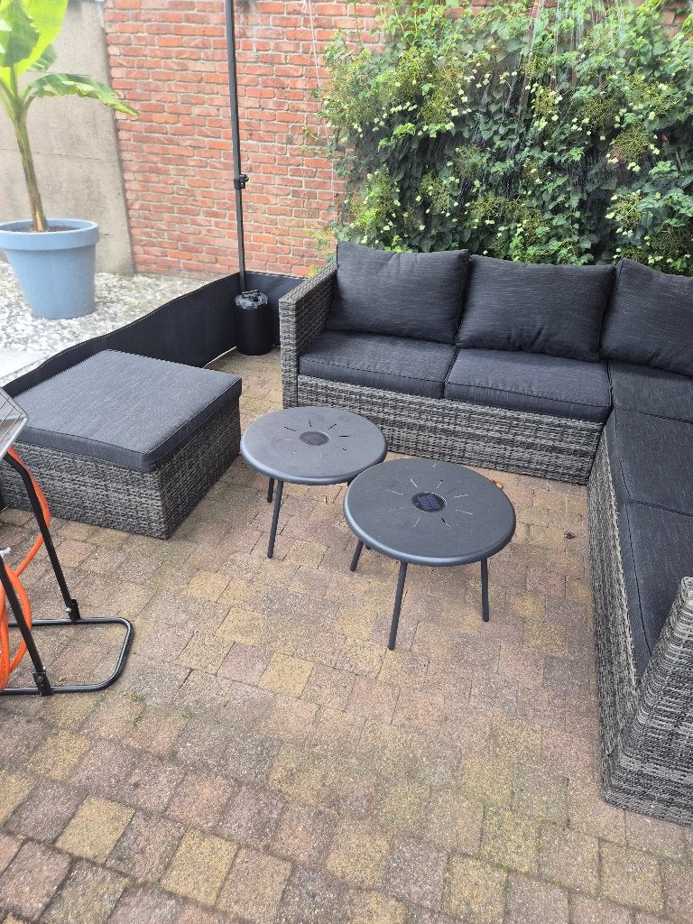 loungeset in nieuwstaat, Enlèvement, Comme neuf, Sets de jardin