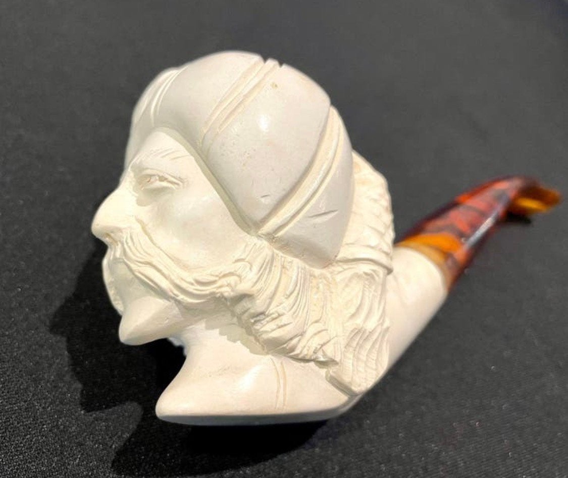 Sultan ottoman avec une pipe en écume de mer., Antiquités & Art, Antiquités | Autres Antiquités, Enlèvement ou Envoi