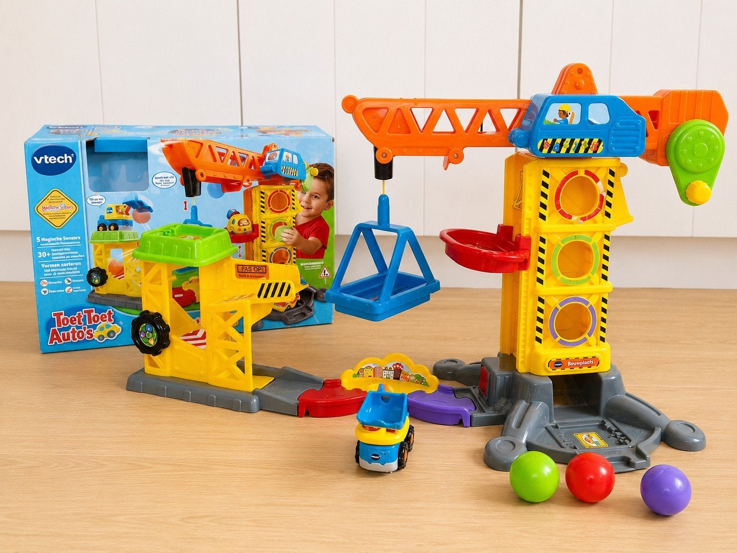 VTech Toet Toet Auto's - Bouwplaats, Enlèvement ou Envoi, Utilisé, 2 à 4 ans