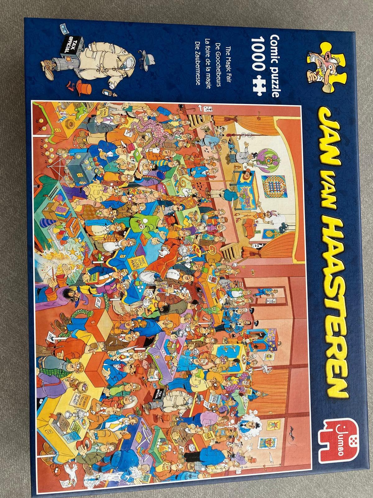 Jan van Haasteren puzzel de goochelbeurs, Hobby en Vrije tijd, Denksport en Puzzels, Ophalen of Verzenden, 500 t/m 1500 stukjes