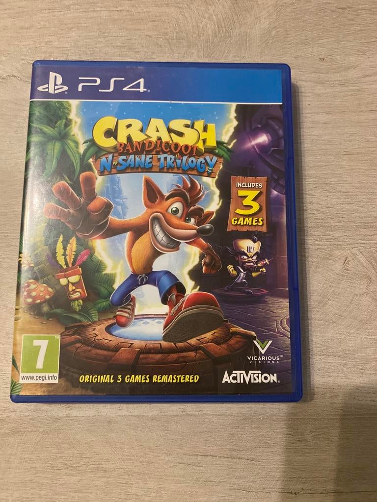 Crash Bandicoot N. Sane Trilogy, PS4, Consoles de jeu & Jeux vidéo, Enlèvement ou Envoi, Plateforme, À partir de 12 ans