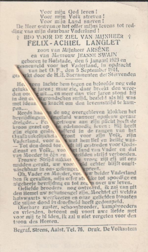 Oorlogsslachtoffer : 1940-45, Verzenden