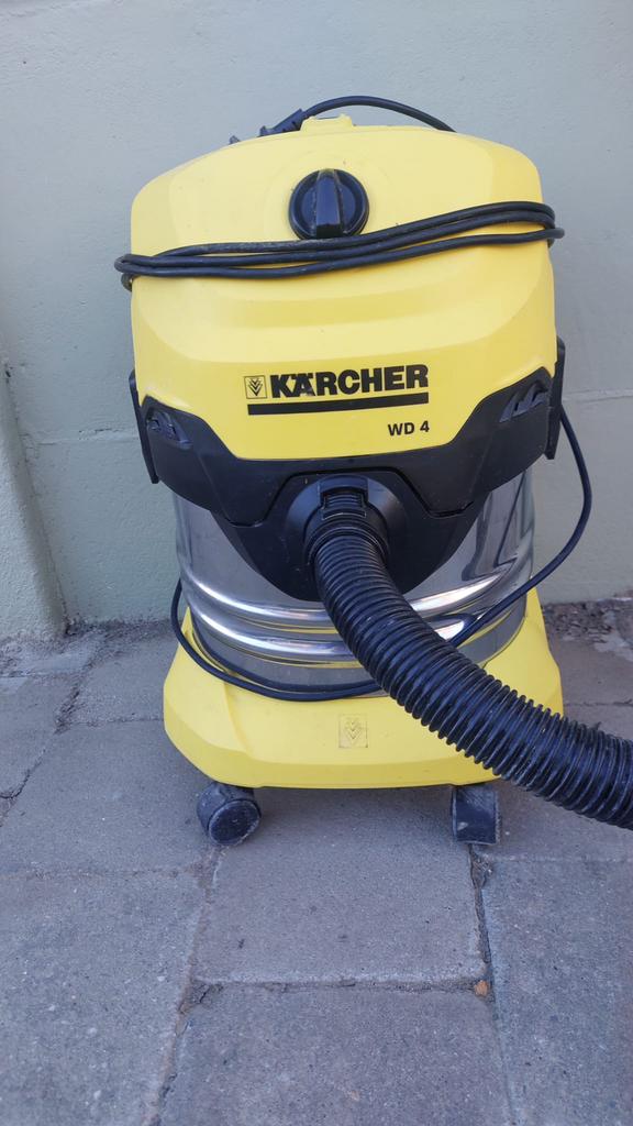 Kacher alleszuiger WD4 (nat en droog), Doe-het-zelf en Bouw, Reinigingsmachines, Ophalen, Zo goed als nieuw