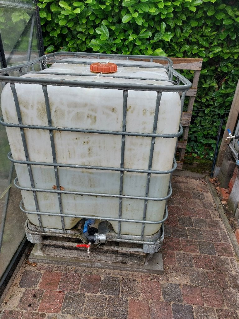 Regenvat, Jardin & Terrasse, Barils de pluie, 150 litres ou plus, Enlèvement, Utilisé, Synthétique