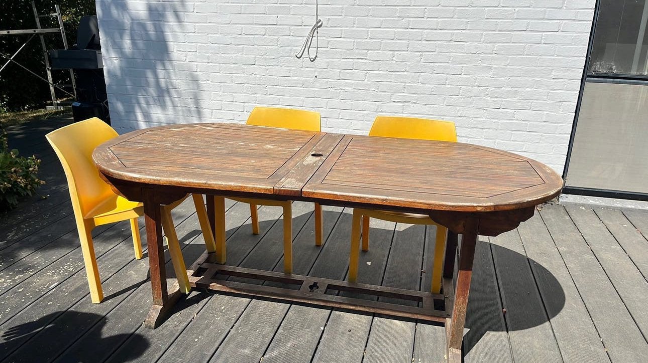 Table de jardin, Enlèvement, Comme neuf, Bois