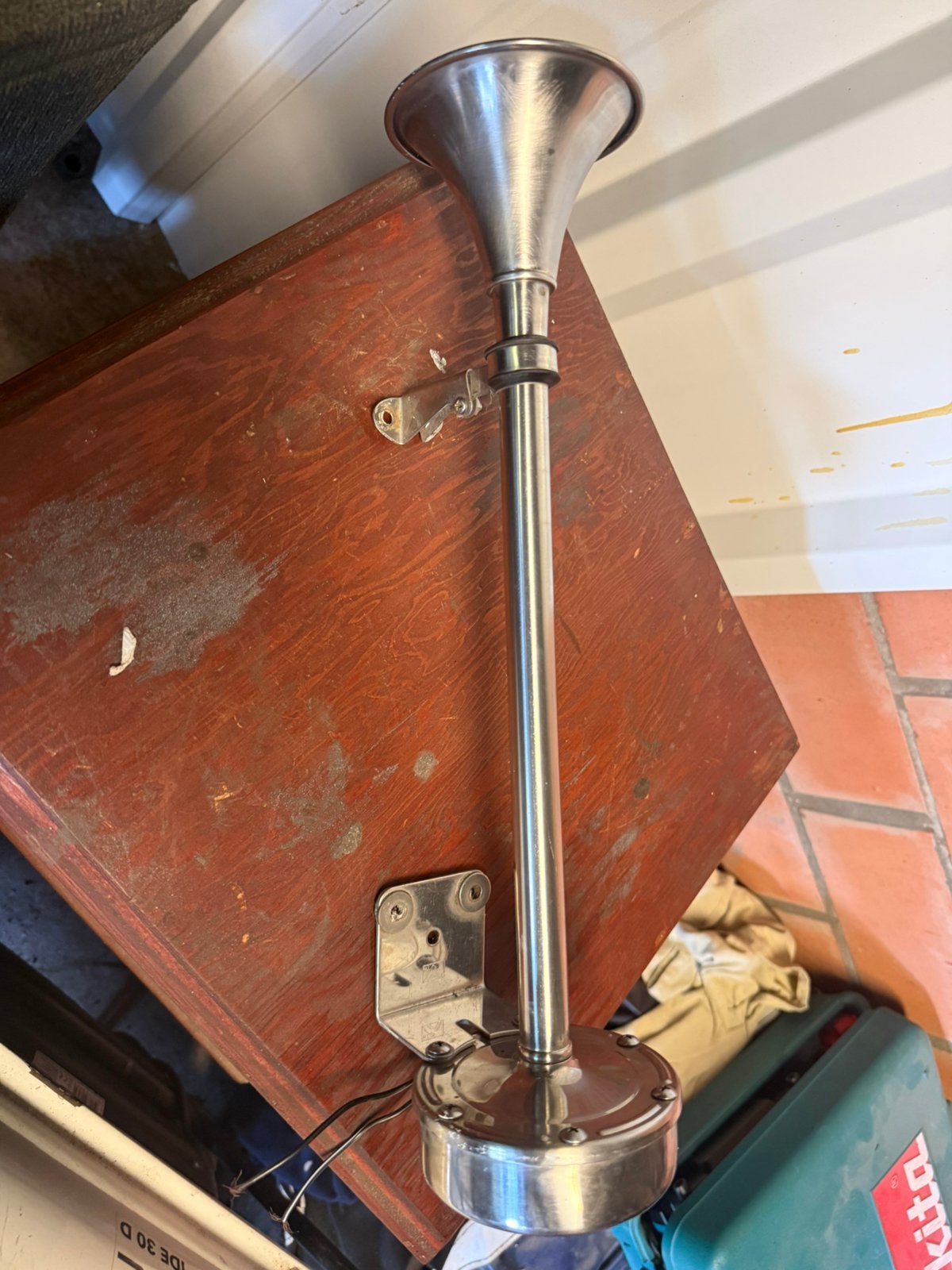 Scheepshoorn, Ophalen of Verzenden, Gebruikt, Elektra en Verlichting, Zeilboot of Motorboot