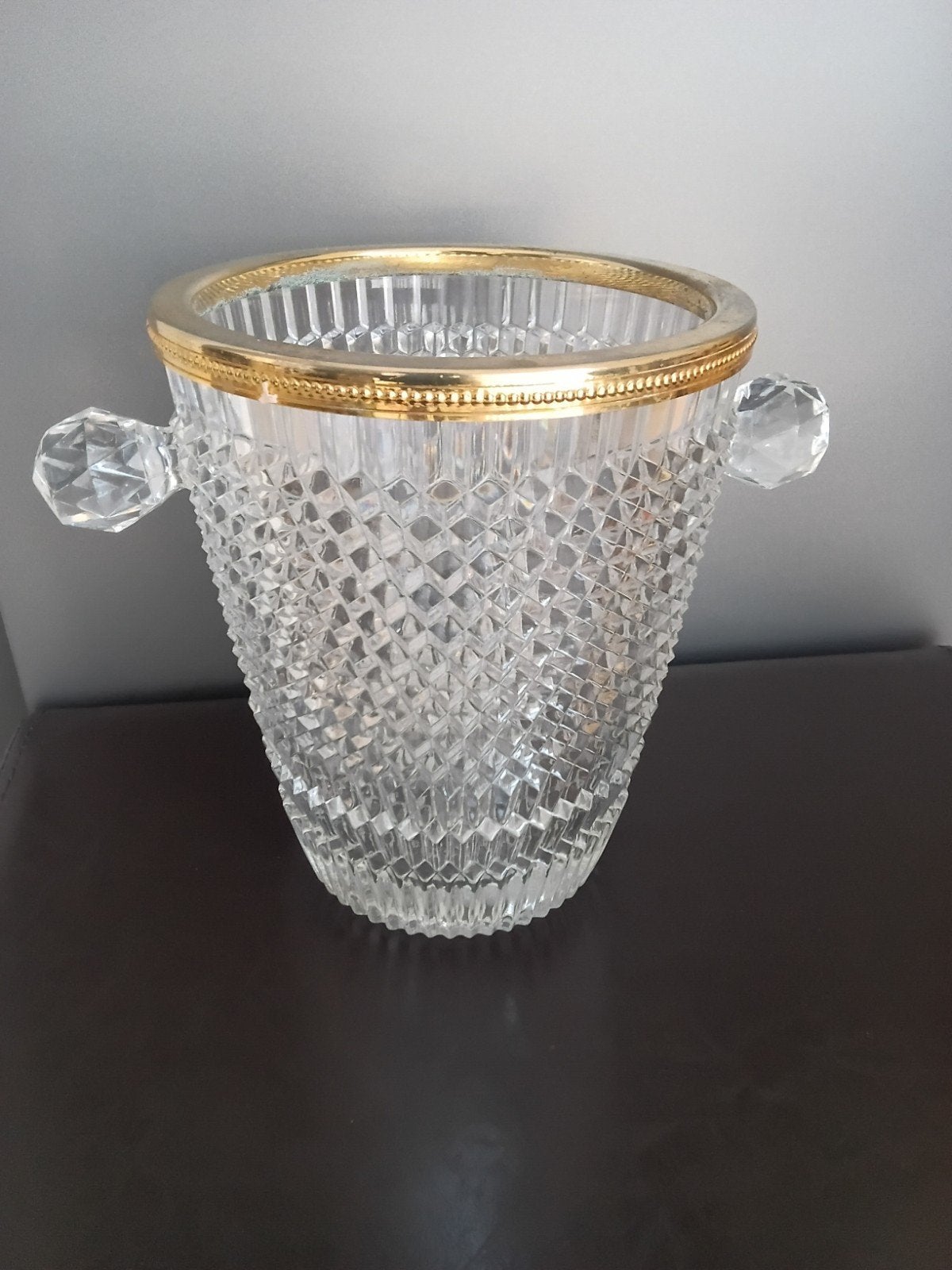 Kristallen ijsemmer, Antiek en Kunst, Ophalen of Verzenden