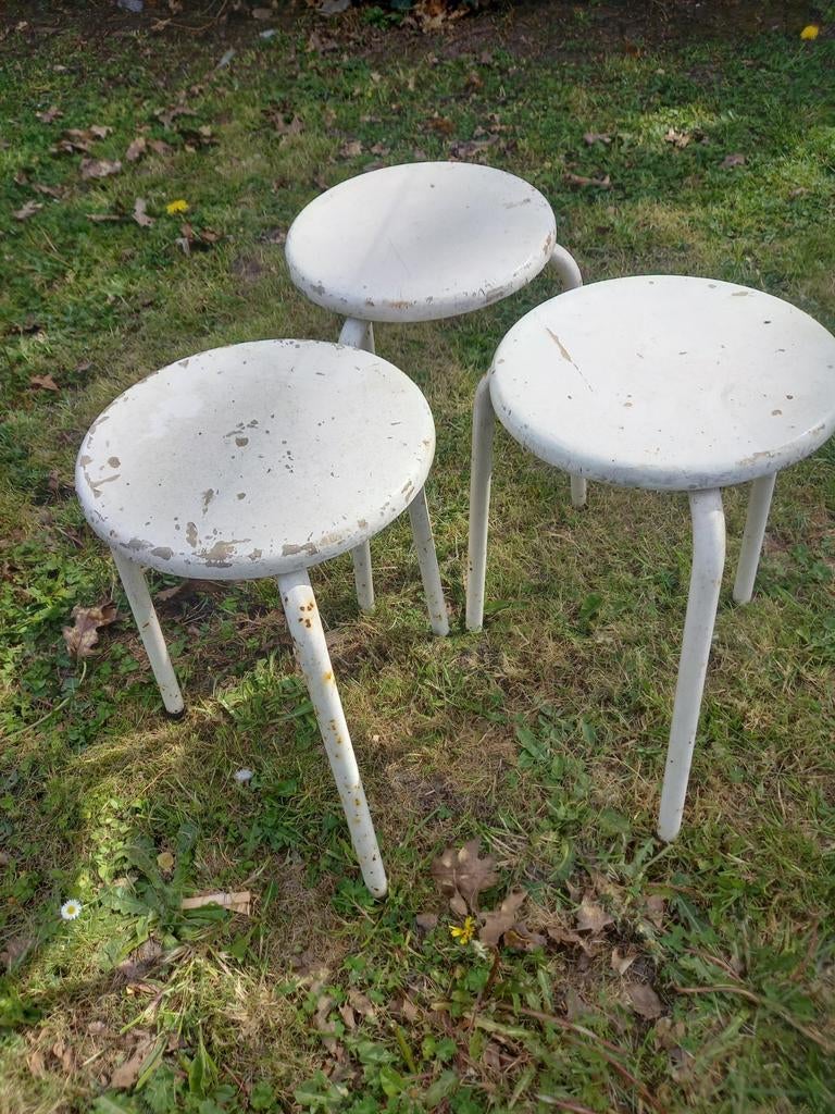 Set de 3 tabourets vintage, Enlèvement