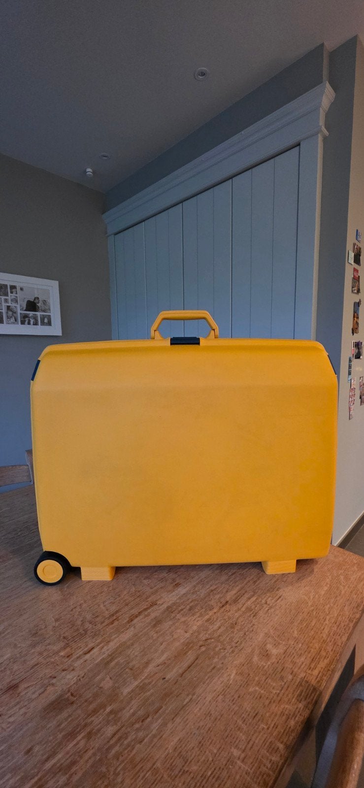Vintage Samsonite reiskoffer Retro geel | Slechts 1x gebr, Ophalen, Wieltjes