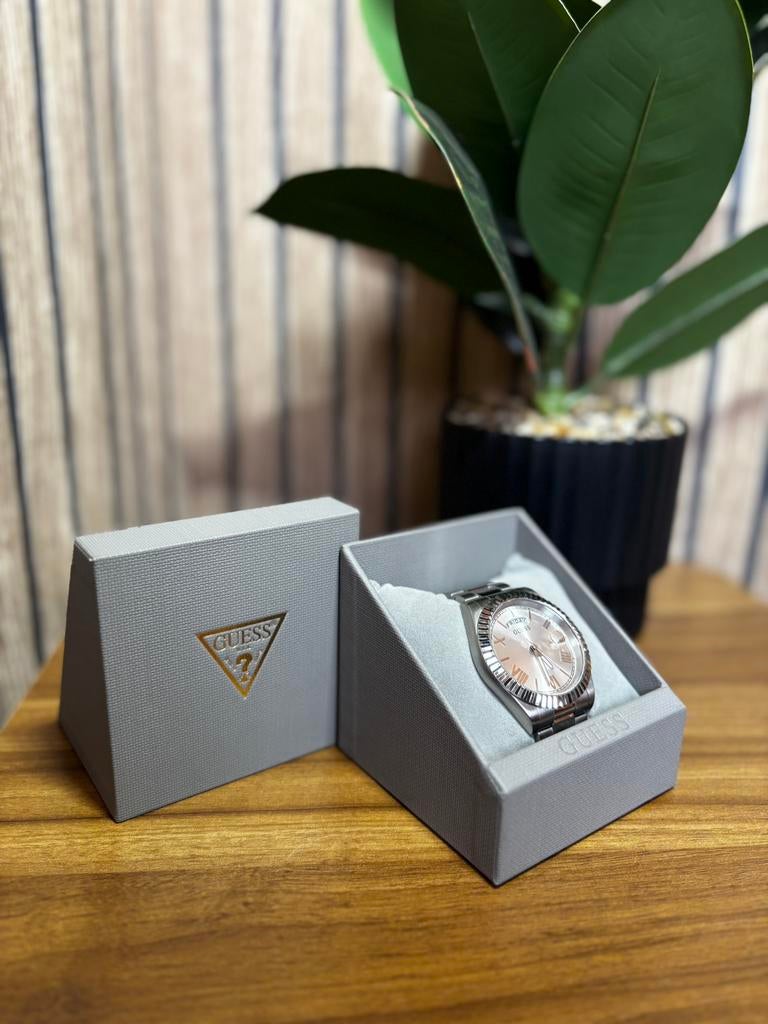 Montre homme Guess, Ophalen, Staal, Staal, Guess