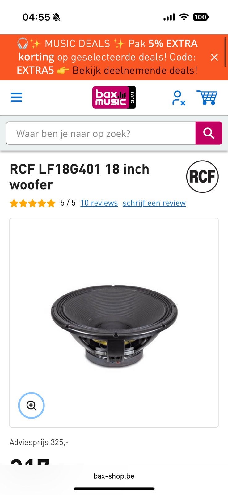 Haut-parleurs RCF LFG401, TV, Hi-fi & Vidéo, Enlèvement, Comme neuf