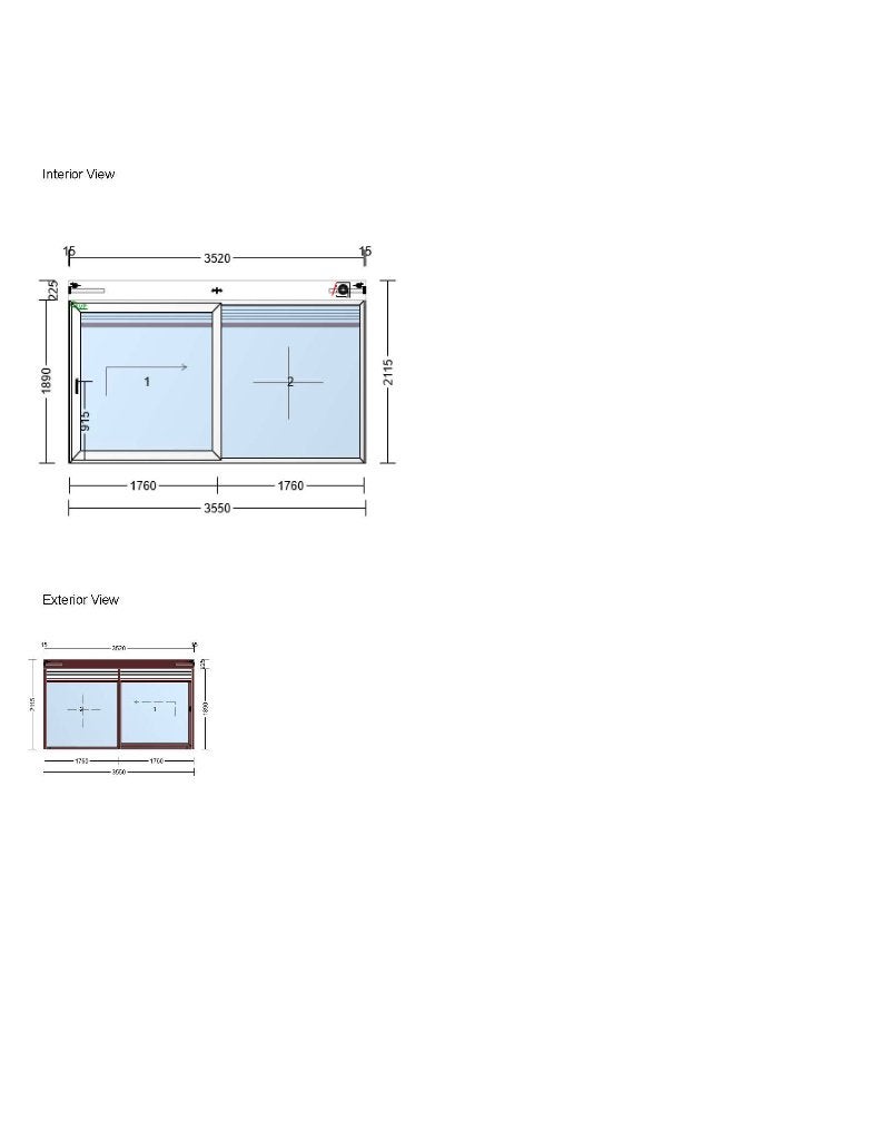 Nieuw pvc schuifraam met rolluik triple glas, Doe-het-zelf en Bouw, Ophalen, Gevelraam of Ruit, Nieuw, 160 cm of meer
