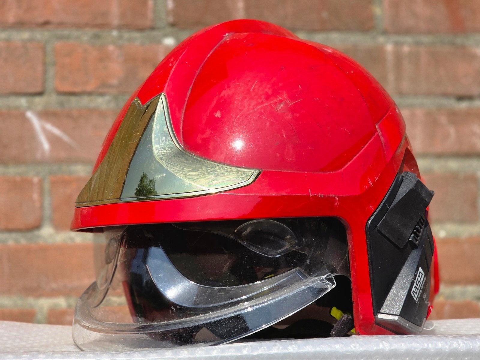 brandweerhelm brandweer MSA F1xF casque pompier, Ophalen of Verzenden