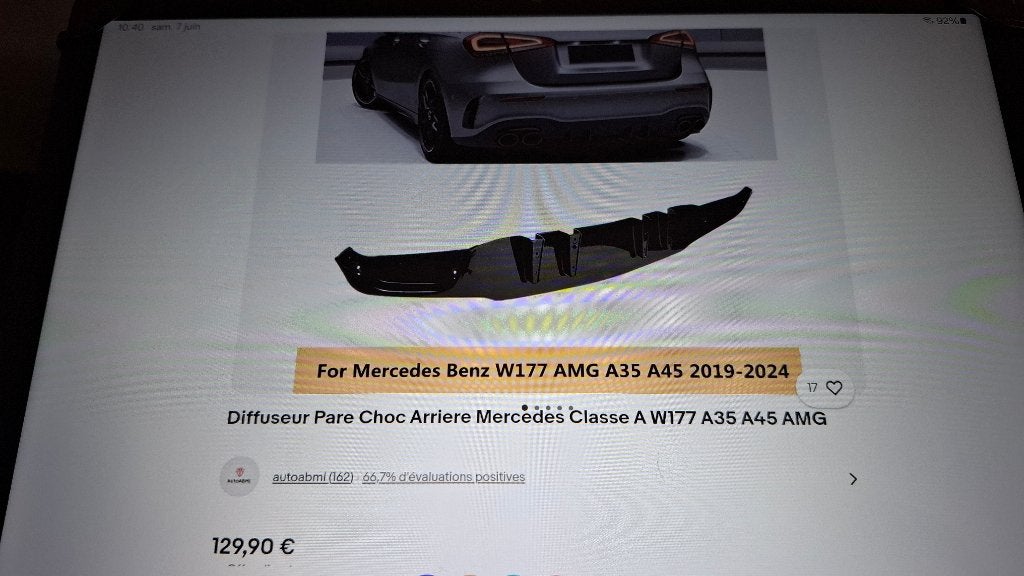 Diffuseur, Neuf, Arrière, Pare-chocs, Mercedes-Benz