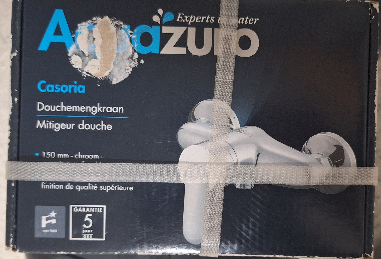 Nieuw in doos: AquaZuro Casoria Douchemengkraan (Chroom) – 1, Enlèvement ou Envoi, Chrome, Robinet