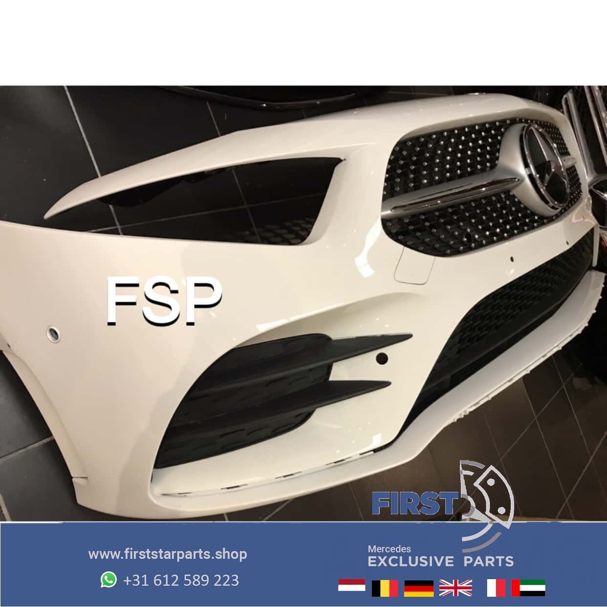 W177 A KLASSE A35 AMG Voorbumper + Diamond Gril ORIGINEEL Me, Auto-onderdelen, Gebruikt, -, Voor, Ophalen of Verzenden