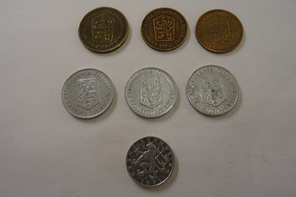 Anciennes pièces de la Tchécoslovaquie, Timbres & Monnaies, Monnaies | Europe | Monnaies non-euro, Enlèvement ou Envoi, Autres pays
