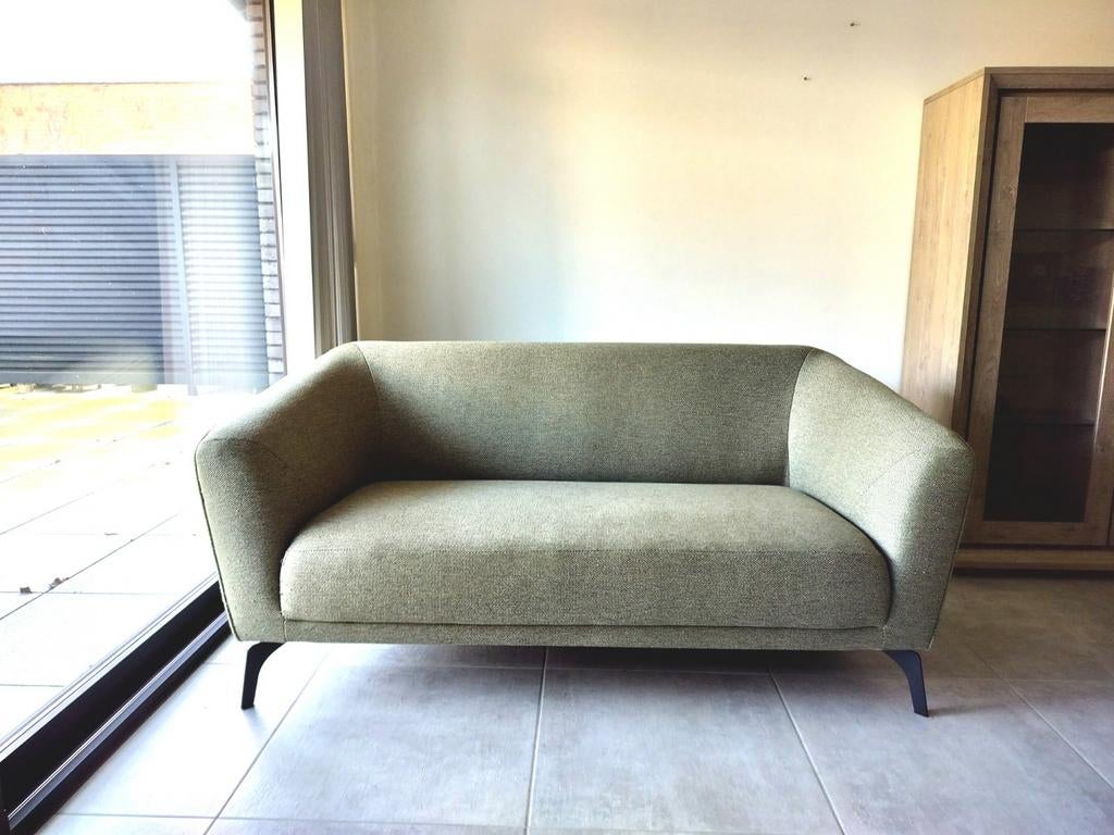 Zetel Groene stof 2.5 zit (nieuwstaat), Ophalen, Stof