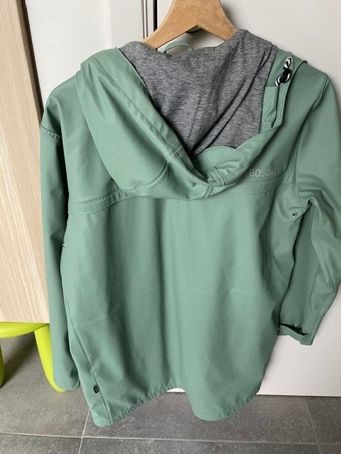 Regenjas groen, Ophalen, Gosoaky, Zo goed als nieuw, Maat 36 (S)