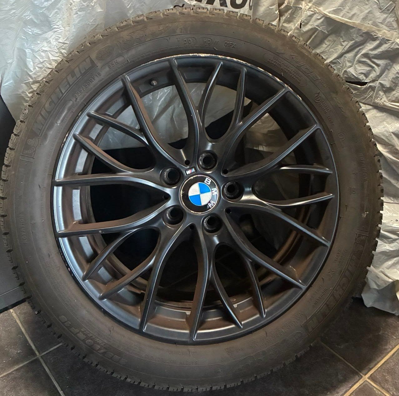 Pack 4 Roues Hiver Origine BMW 18 Pouces, Auto-onderdelen, Banden en Velgen, Ophalen, 18 inch, Band(en)