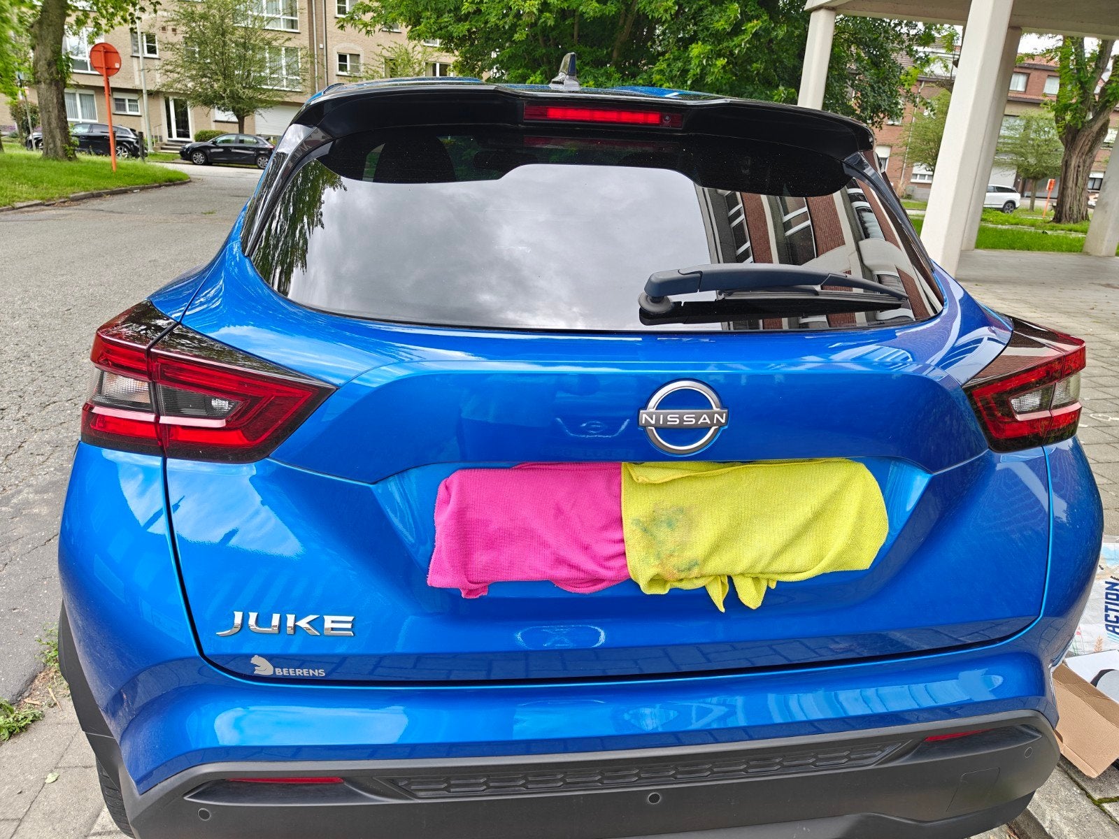 Nissan Juke, blauw, Auto's, Nissan, Blauw, Leder en Stof, 360° camera, 5 deurs