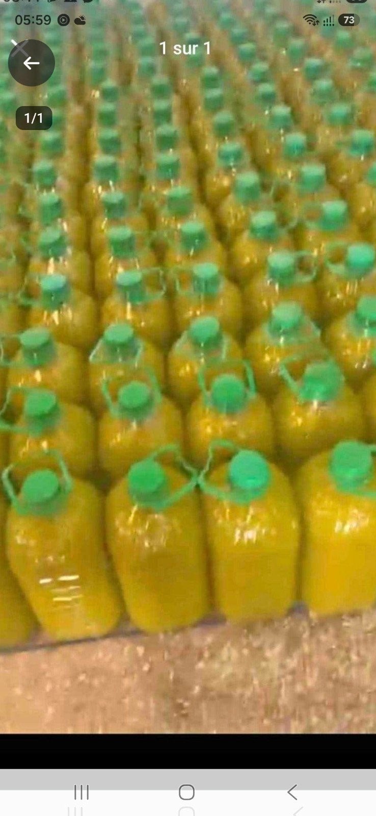 huile d'olive du Maroc  ( Nador ), Enlèvement