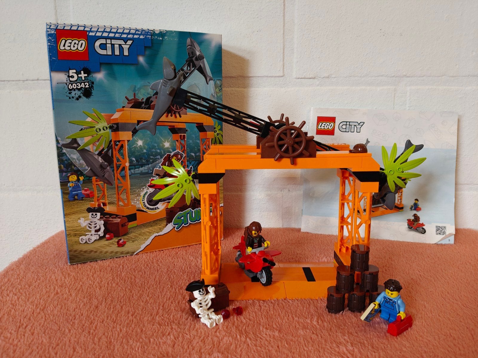 LEGO 60342 City de haaiaanval stuntuitdaging, Ophalen of Verzenden, Compleet, Lego, City