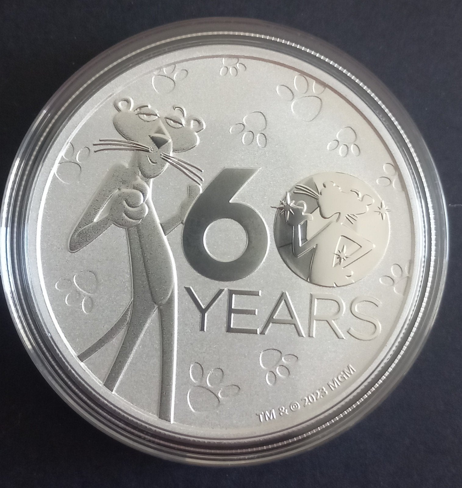 Panthère rose 1 oz d'argent 999, Envoi, Argent