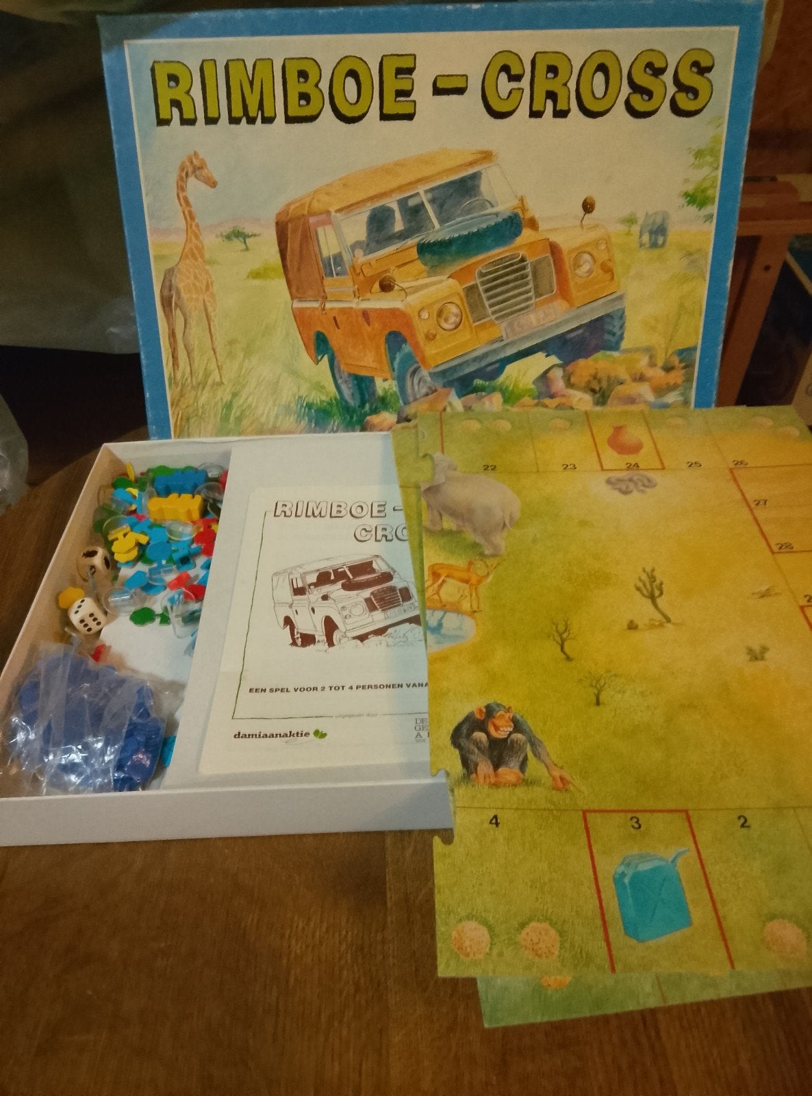 Het rimboe cross spel, Ophalen