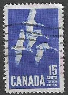 Canada 1963 - Yvert 337 - Oies - 15 c. (ST), Envoi, Affranchi