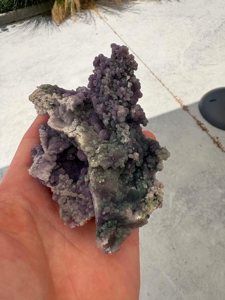 Luxe Paars/Groene Druivenagaat Geode (282g) - Top, Huis en Inrichting, Woonaccessoires | Overige, Ophalen of Verzenden, Nieuw