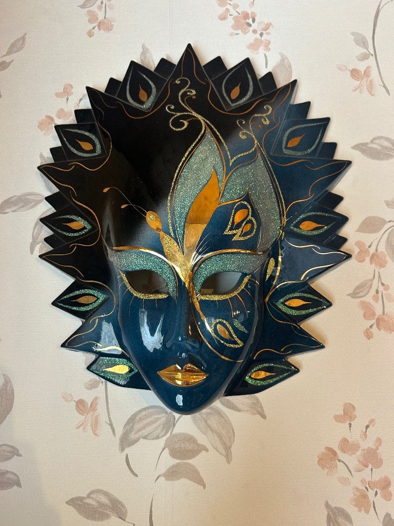 Masque murale céramique emaillé, Enlèvement