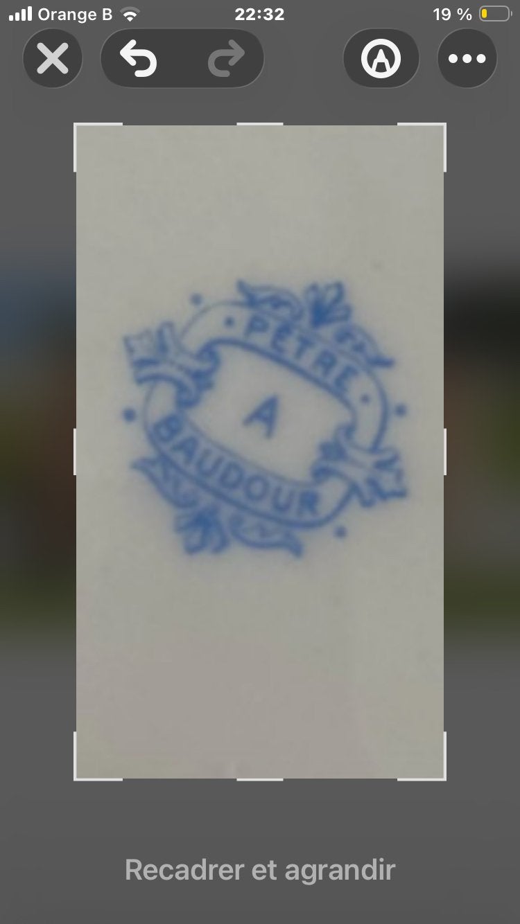 Porcelaine petre baudour, Ophalen of Verzenden, Zo goed als nieuw