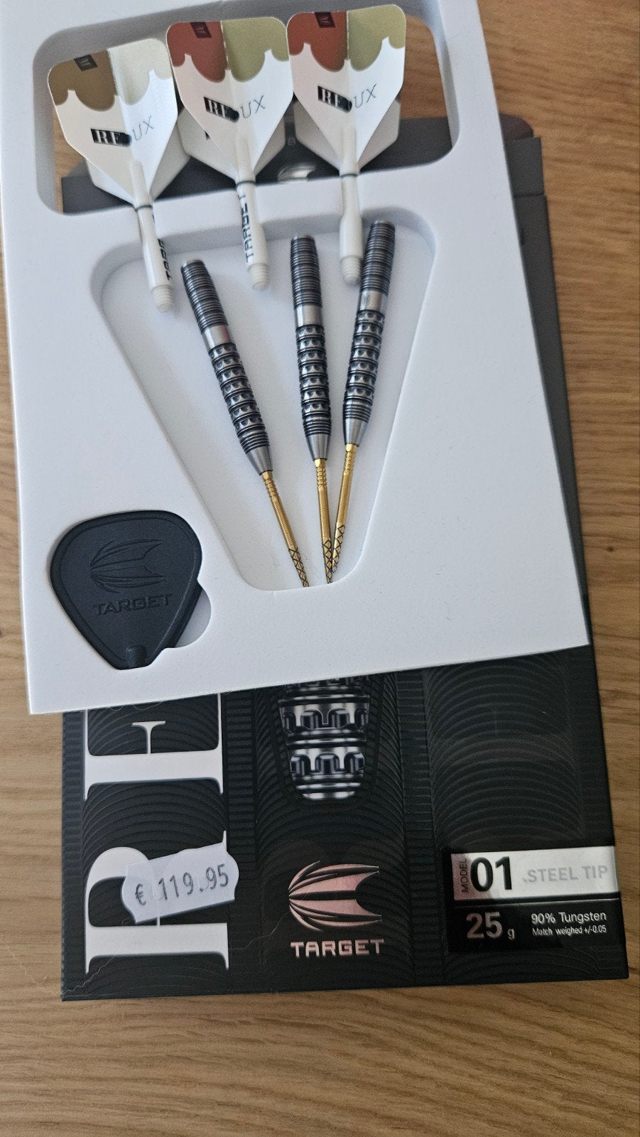 Target Redux 01, 25gr, Sport en Fitness, Darts, Ophalen of Verzenden, Zo goed als nieuw, Pijlen