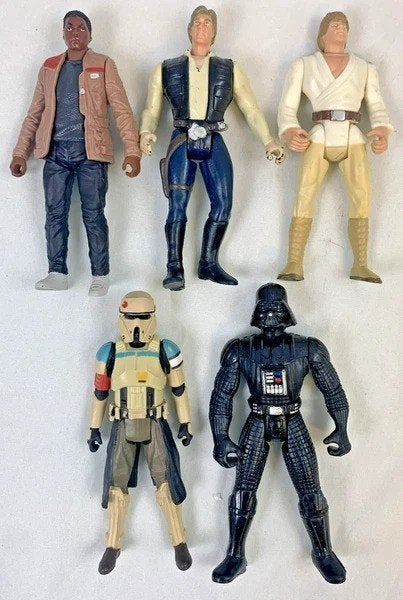 Star Wars Actiefiguren set 5 stuks Kenner Hasbro verzameling, Verzamelen, Verzenden, Zo goed als nieuw, Actiefiguurtje