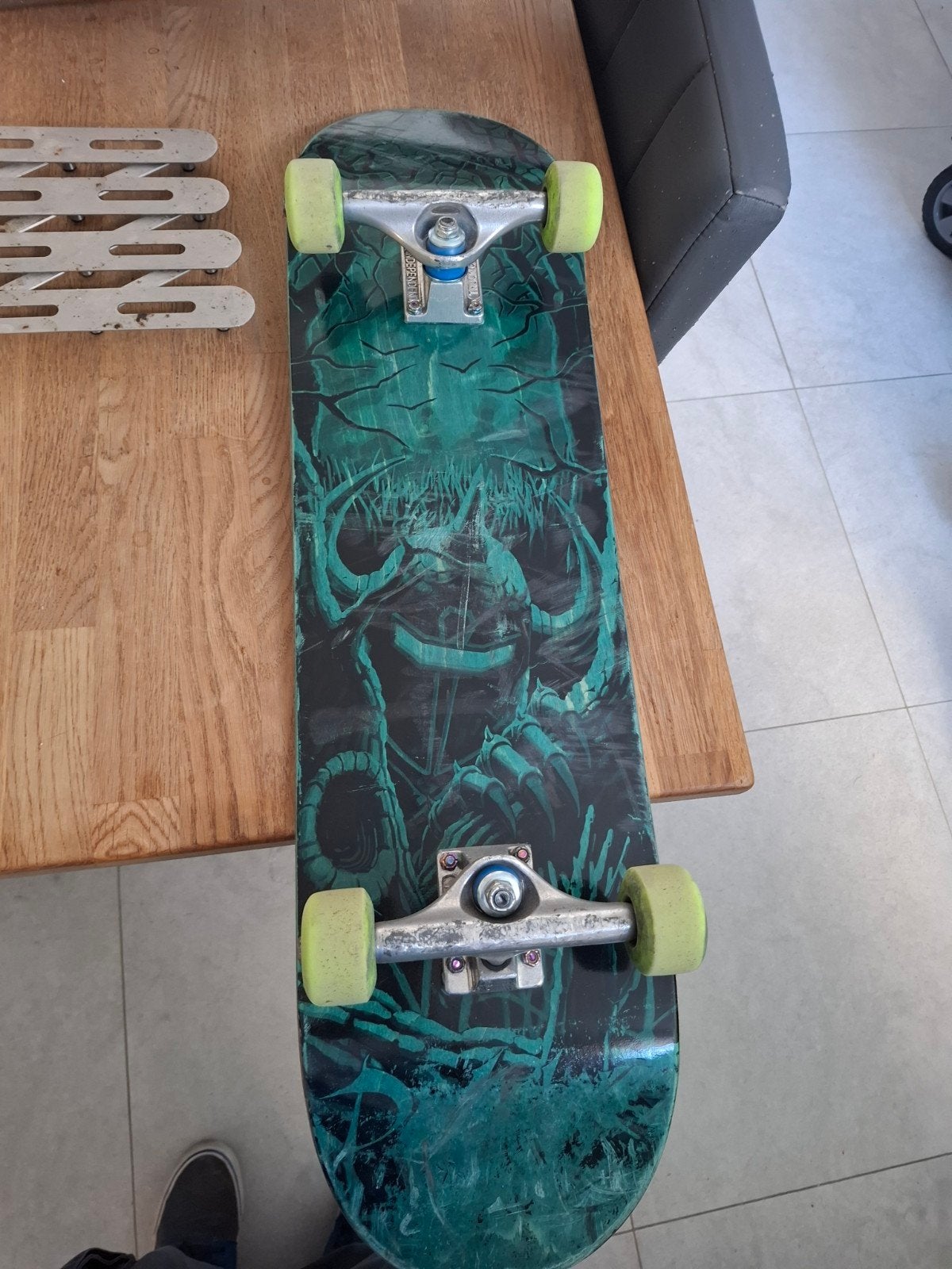 skate board te koop met extra old decks, Ophalen, Board