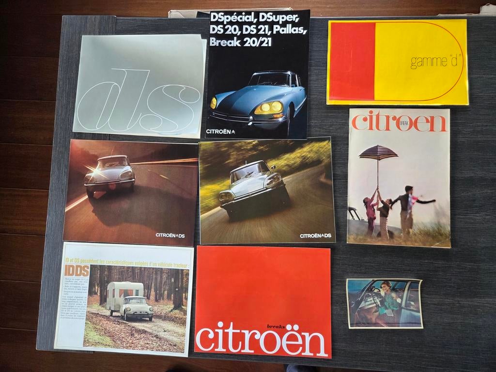 Citroën folders DS Ami SM 2CV Visa CX GS GSA HY Dyane, Ophalen, Citroën