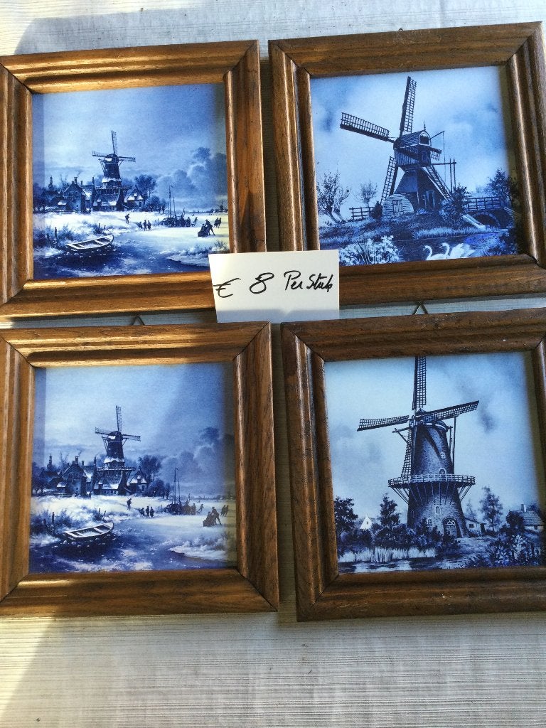 6 stuks Royal Mosa Holland Delftse tegels prijs Verminderd, Ophalen