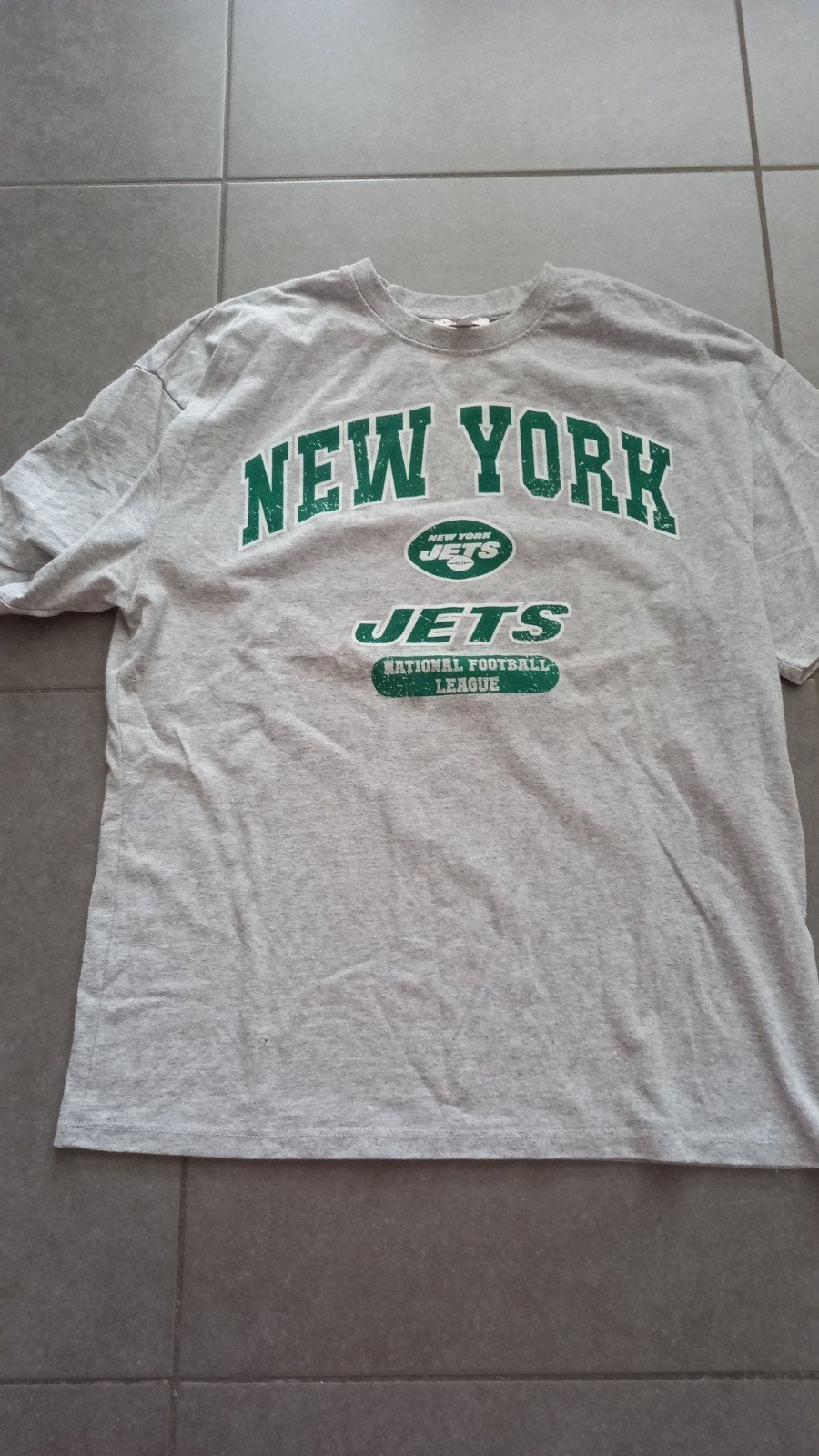 T-shirt avec imprimé NewYorker, Enlèvement ou Envoi, Gris