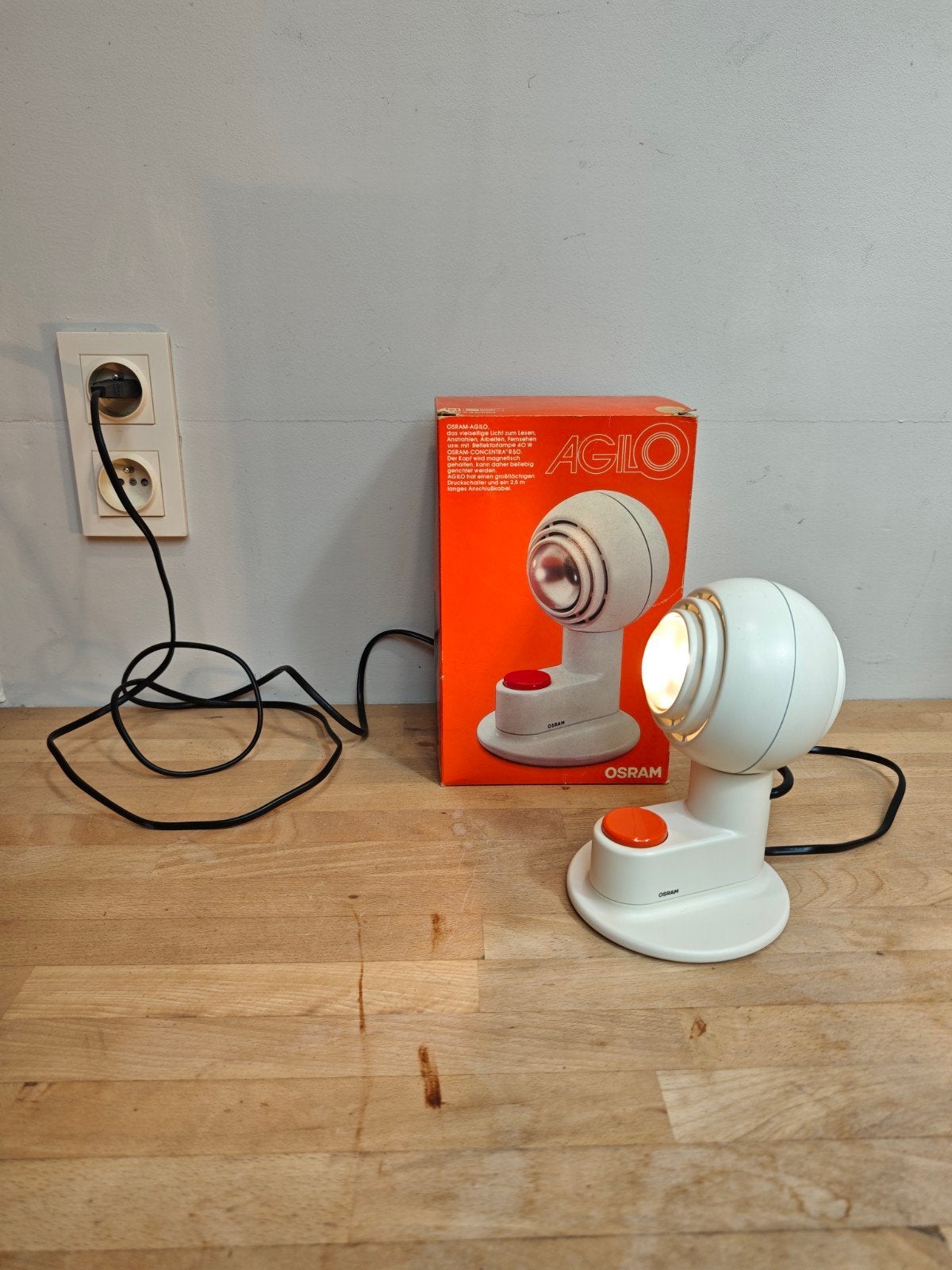 Osram Agilo space age spotlamp, Antiek en Kunst, Ophalen of Verzenden
