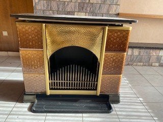 Vintage elektrische haard - Wibo Kaminfeuer, Ophalen, Gebruikt