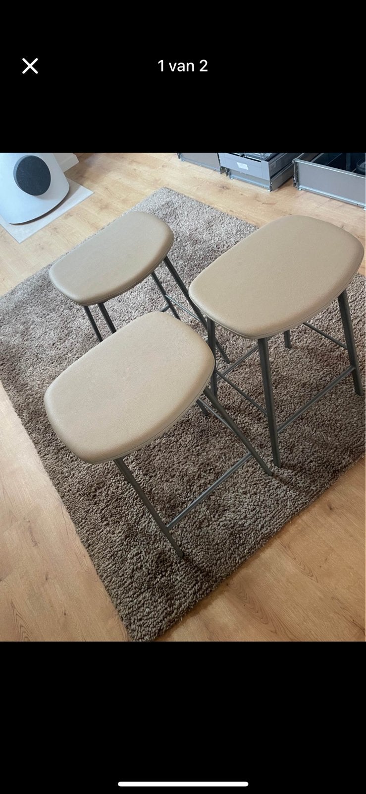 3 splinterniewe barkrukken, Huis en Inrichting, Barkrukken, Ophalen, Nieuw