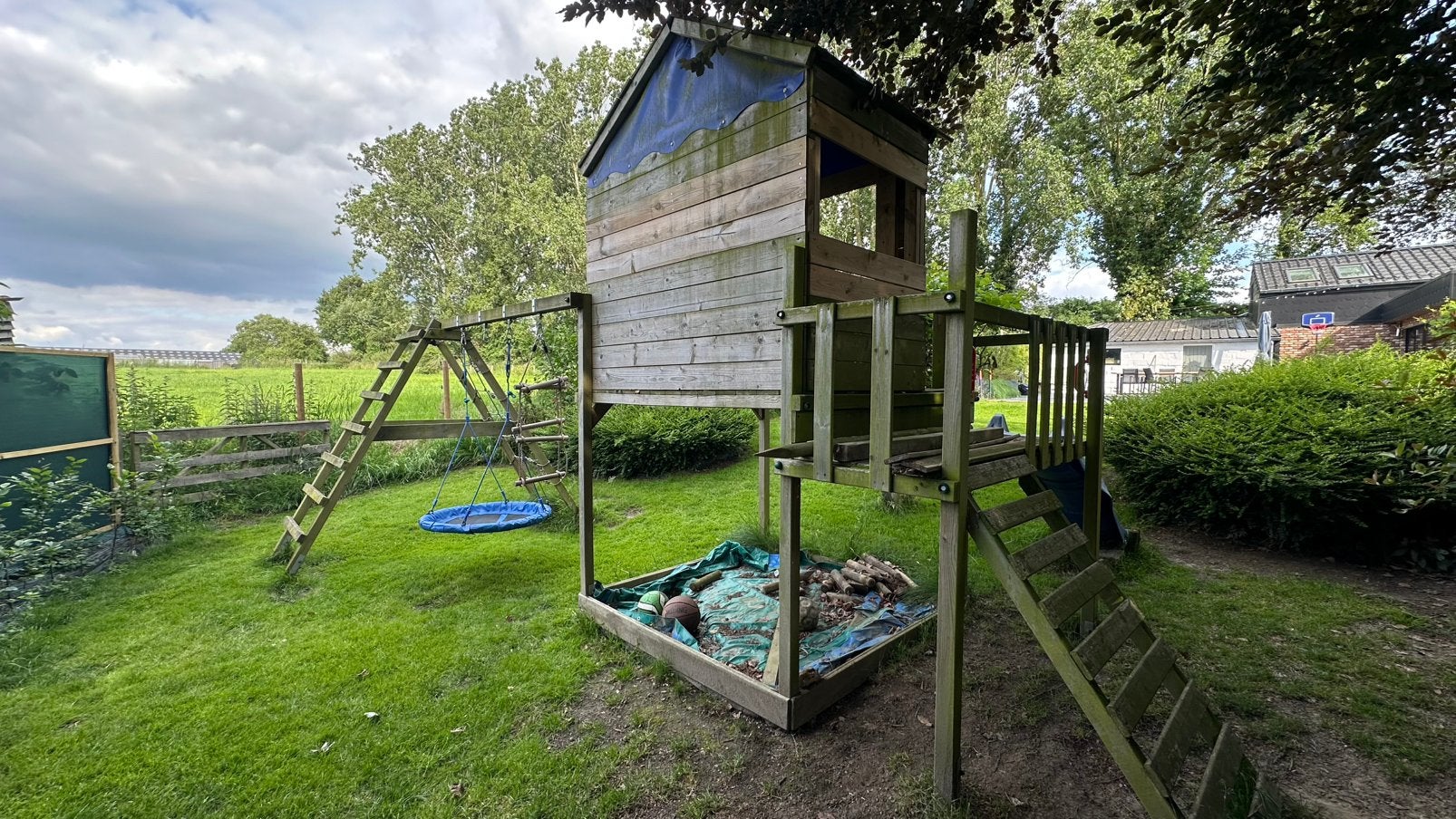 🚨Faire offre 🚨 Aire de jeux en bois WICKEY Smart Ocean, Enlèvement, Utilisé, Balançoire
