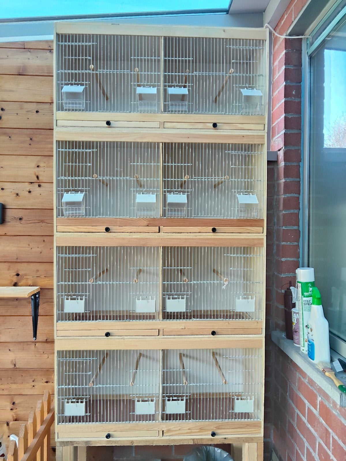 kweekkooien, Enlèvement, Comme neuf, Bois, Cage d'élevage