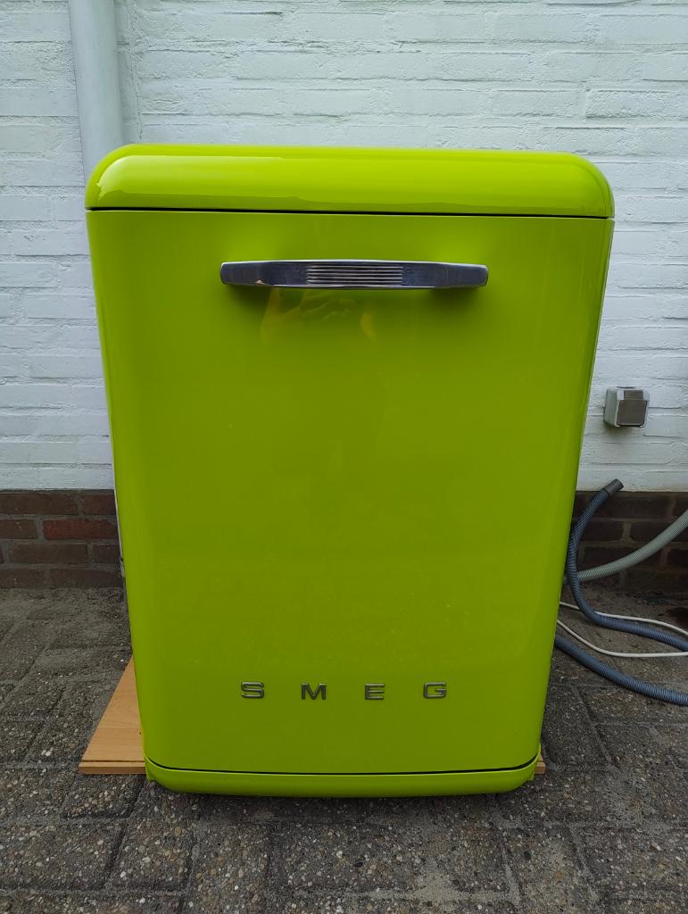 Smeg retro vaatwasser, Ophalen, Gebruikt, 85 tot 90 cm, 45 tot 60 cm